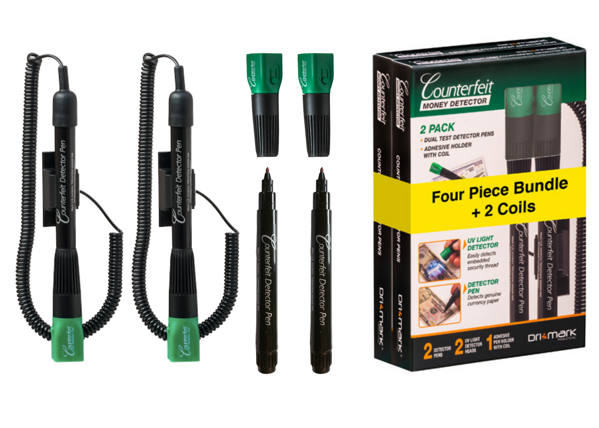 Counterfeit Currency Detector Pen, 3/Pack