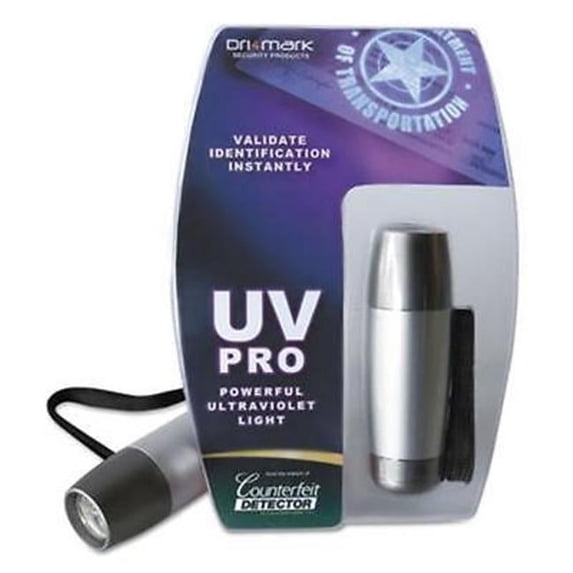 Dri-Mark Products UVP1000B Counterfeit Bill Detector, Silver