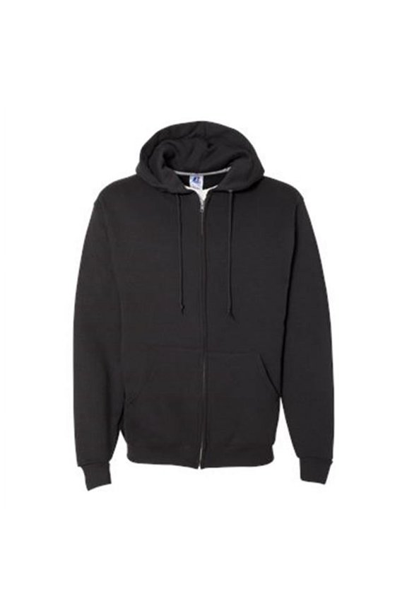 Dri Power Hooded Full-Zip Sweatshirt, Black - Extra Large