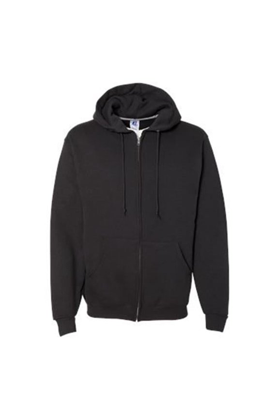 Dri Power Hooded Full-Zip Sweatshirt, Black - Small