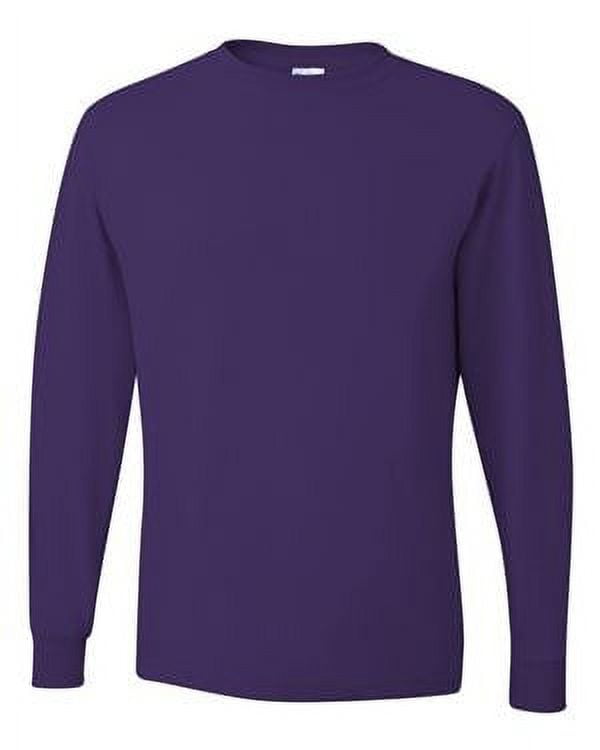 Port & Company Men's Tall Long Sleeve T-Shirt – 50/50 Cotton Blend, 3XLT In Royal Blue - View #2