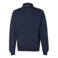 thumbnail image 1 of Dri Power Quarter-Zip Cadet Collar Sweatshirt, Navy - 3XL, 1 of 1