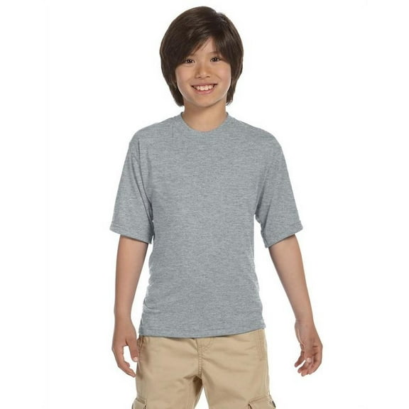 Dri-Power Sport Youth Short Sleeve T-Shirt, L, Athletic Heather