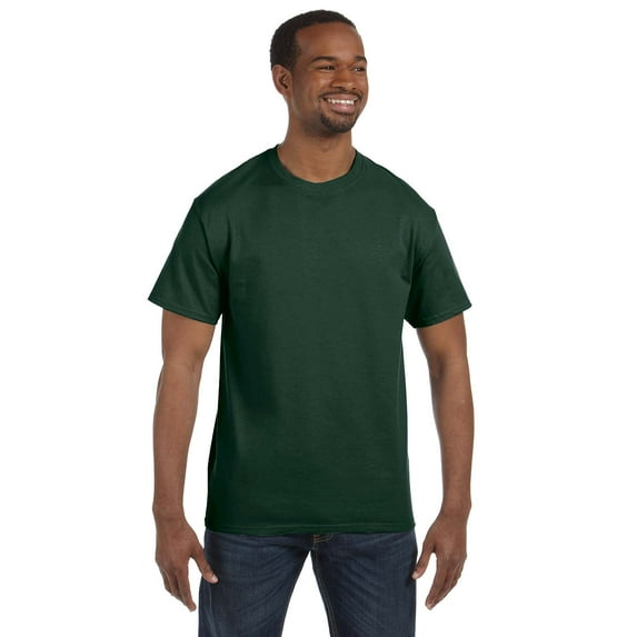 JERZEES - Dri-Power 50/50 T-Shirt - 29MR, Forest Green, M, Pack Of 5, Mens T-Shirts