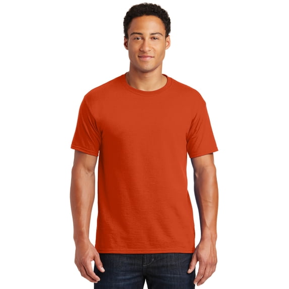 JERZEES - Dri-Power 50/50 T-Shirt - 29MR, Burnt Orange, S, Pack Of 5, Mens T-Shirts