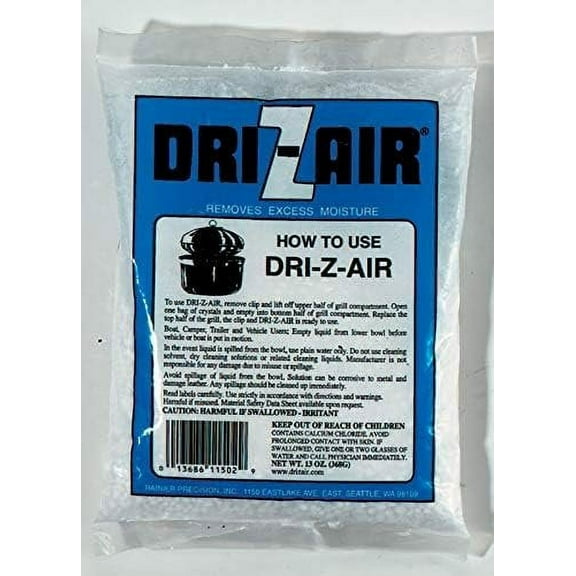 Rainier Dri-Z-Air Crystal Air Freshener - Fragrance-Free - 13 oz Crystals