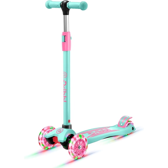 Dribbl 3-Wheel Kids Scooter - Adjustable Height Handlebar - Walmart.com