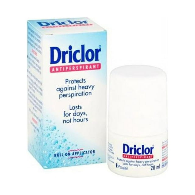 Driclor Antiperspirant Unisex Dry Roll-on Deodorant 20 ml.