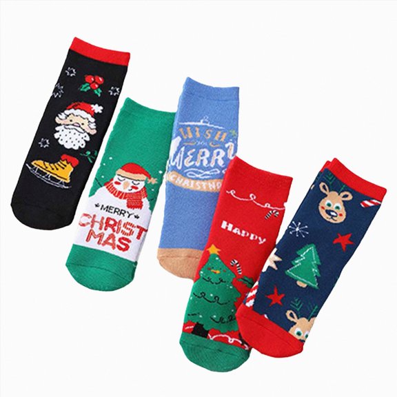 Drie 5 Pairs Baby Toddler Socks Non Slip Grip Cotton Crew Socks for Boys Girls Kids Boy Socks,Brick Red