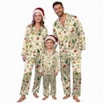 thumbnail image 1 of Drie Christmas Family Pajamas Family Christmas Pajamas Matching Sets 2025 Satin Long Sleeve Holiday Casual Lounge Soft Xmas Silk Pjs Two Piece Sets, 1 of 9