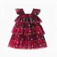 thumbnail image 1 of Drie Christmas Outfit Baby Girl Little/Big Girl Party Dress Tulle Girls Wedding Pageant Gown Kids Vintage Prom Holiday Tutu Dresses Brick Red,8-9 Years, 1 of 7
