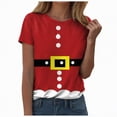 thumbnail image 1 of Drie Christmas Women T Shirt Womens T Shirt Fall Tops Short Sleeve Fashion School Teachers Clothes 2025 Vacation Trendy ,L, 1 of 6