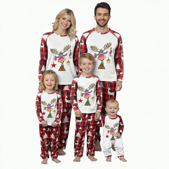 Drie Family Matching Christmas Pajamas Christmas Gifts Holiday Pj Outfit Sets
