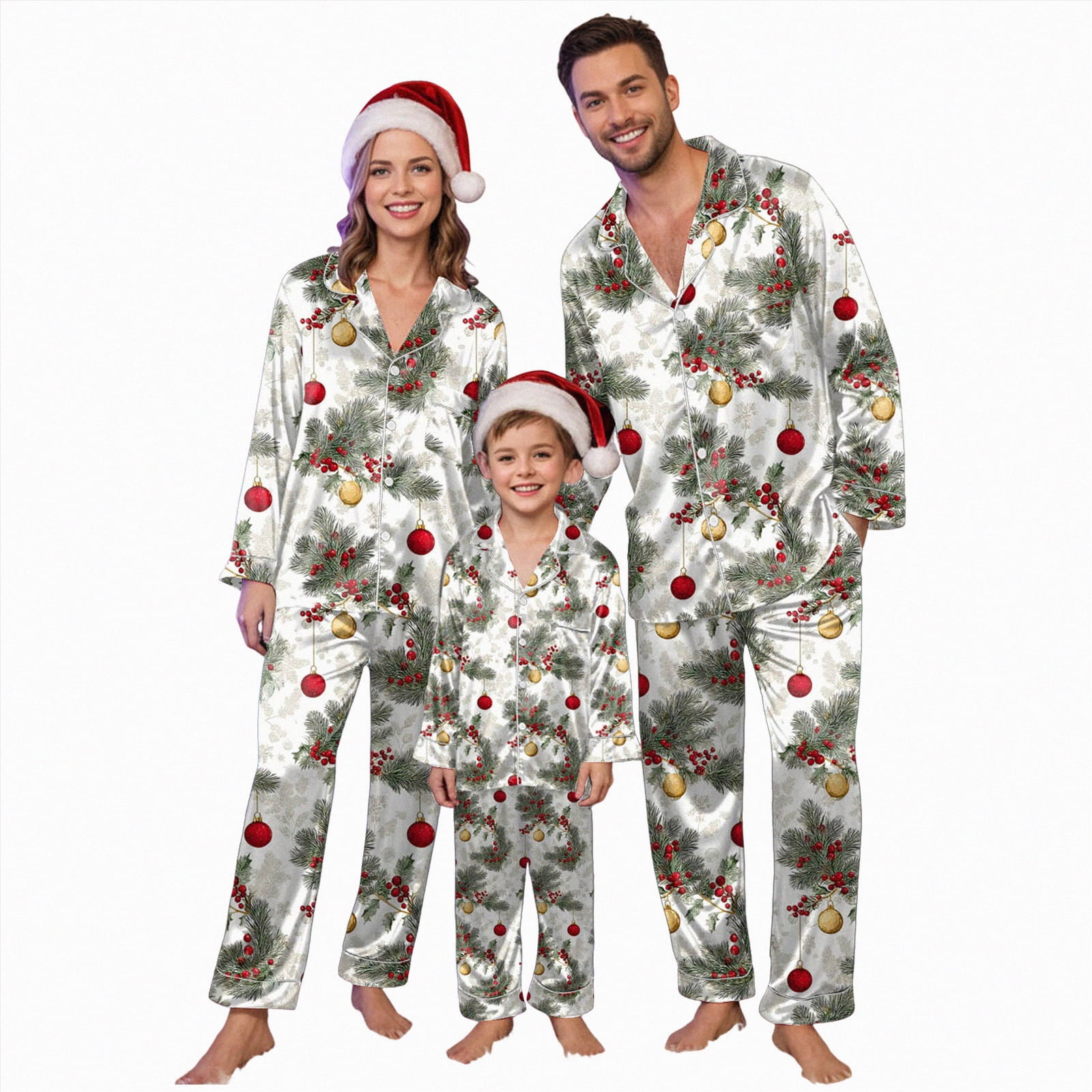 Drie Matching Christmas Pjs for Family 2026 Family Christmas Pajamas ...