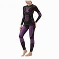 thumbnail image 1 of Drie Thermals for Women Women Long Sleeve Thermal Shirts, Base Layer Slim Fit Workout Pullover Tops Winter Warm Fleece Lined Underwearshirt Purple,L, 1 of 7