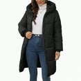 thumbnail image 1 of Drie Winter Coat Women's Winter Puffer Coat Thicken Fleece Lined Down Jacket Waterproof Faux Fur Hooded Parka Black,S, 1 of 4