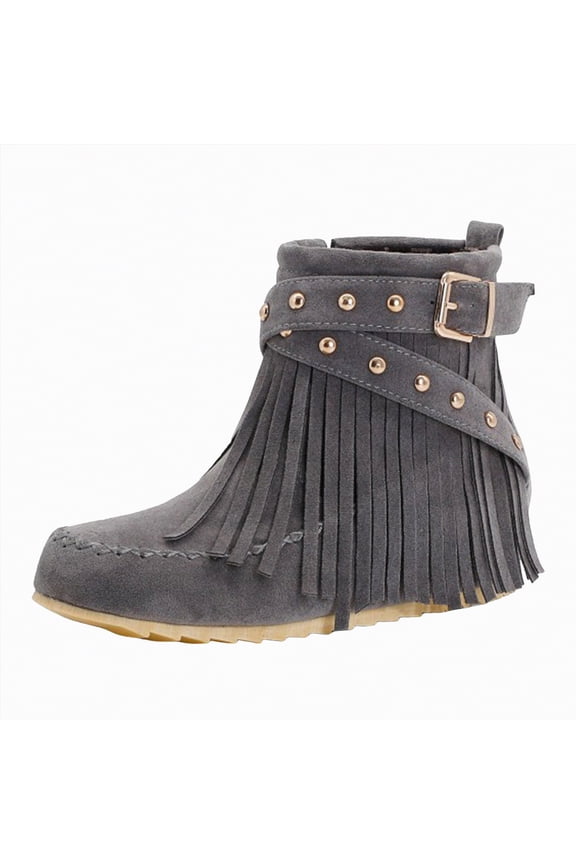 Women'S Ankle Boots Fashion Ankle Boots Women Low Heel Leather Stitched Ankle Booties Western Ladies Casual Shoes Grey,5.5