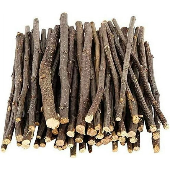 Dried Apple Wood Branches for Squirrel, Rabbit, Chinchillas, Guinea Pigs, Hamsters and Other Small Pet Molar Activities. (8 Ounces)