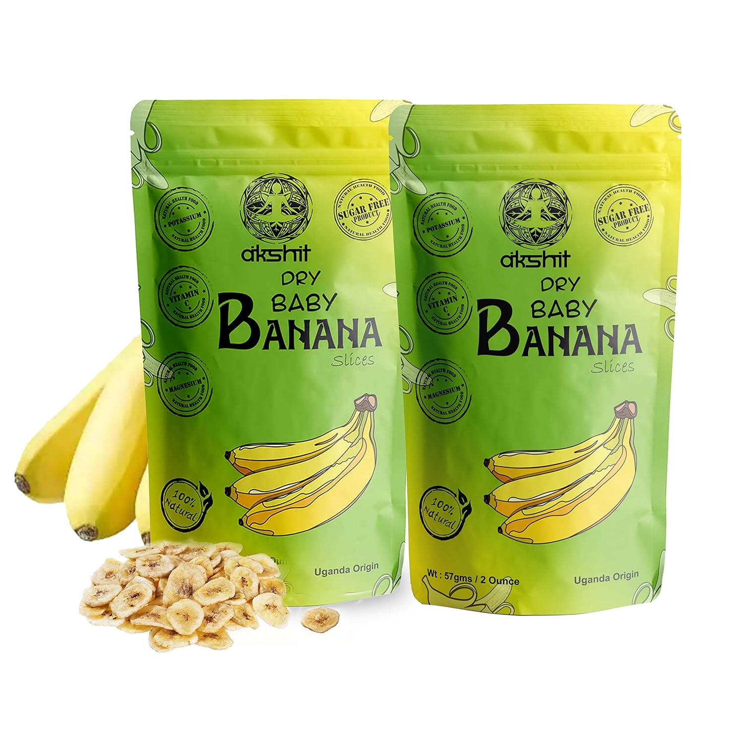 Dried Ba Chips, All Natural Dehydrated Bas, Unsweetened Ba Slices