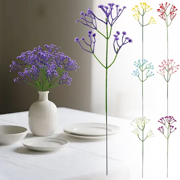 Dried Babys Breath Flowers Bulk - Ivory White Dried Flower Bouquet, Real Natural Gypsophila Branches for Vase Filler, Wedding, Table Centerpiece, Home Decor, DIY Wreath Floral, Crafts