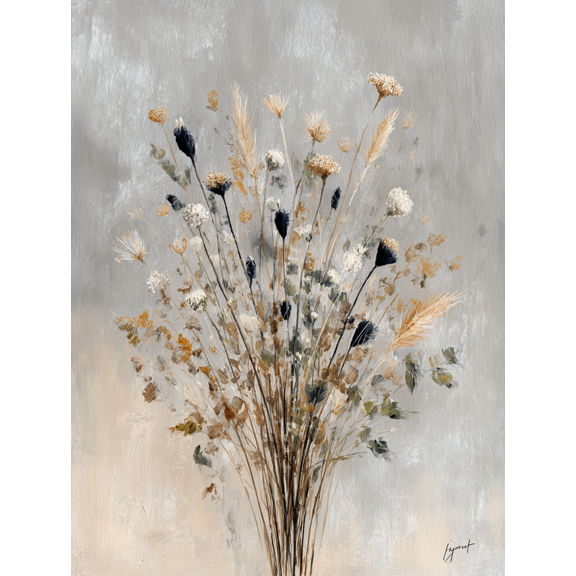 Dried Botanical Arrangement Canvas Print Wall Art for Living Room Bedroom Office Hotel