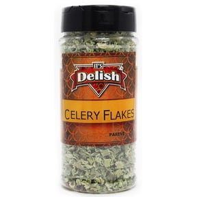 Dried Celery Flakes - Stalk & Leaf by Its Delish, Medium Jar 1 oz
