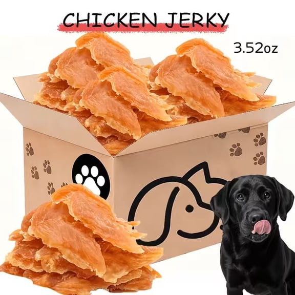 Dried Chicken Dog Treats for Dogs - High Protein, Easy to Digest, Long-Lasting & Healthy Training Rewards for Small, Medium & Large Breeds - No Additives, Pure Chicken Flavor, Puppy-Safe Snack in Res