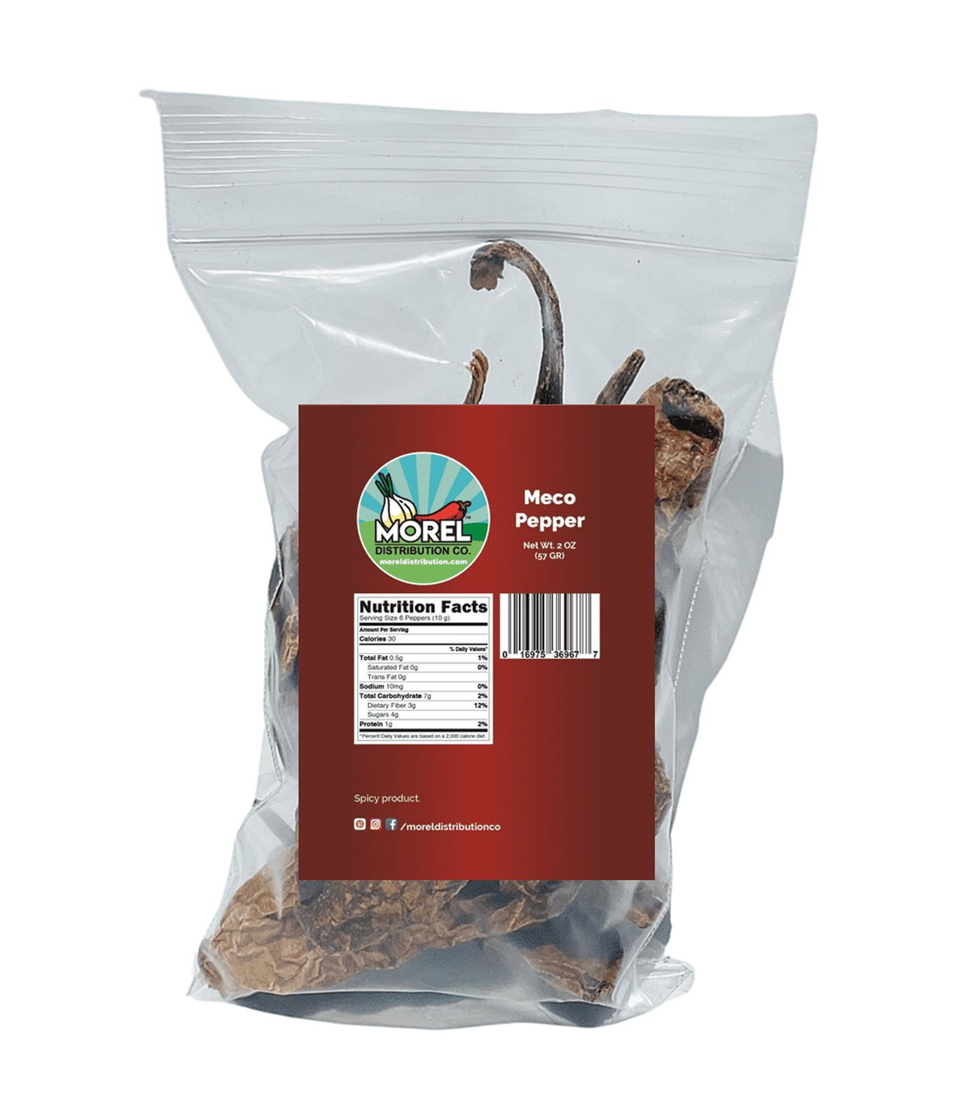 Dried Chile Chipotle Meco Pepper 2 oz