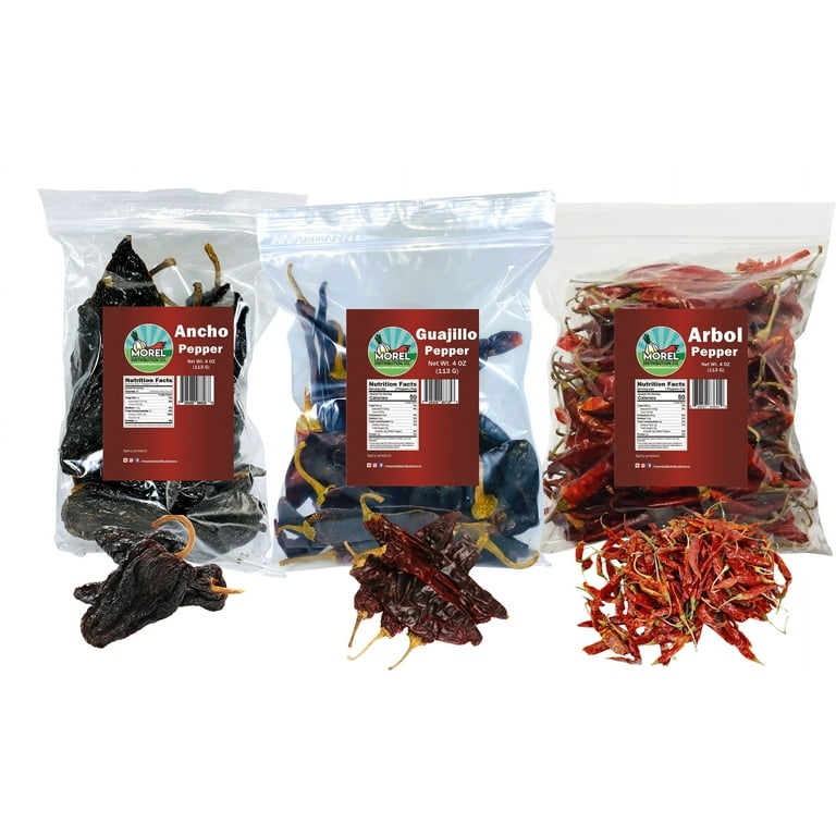 Dried Chile Peppers Bundle Pack (12 oz Total) Ancho Chiles