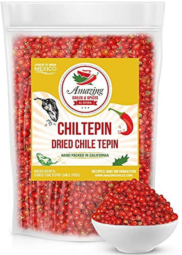 Dried Chiltepin Peppers (Chile Tepin) â€“ 1oz Bag Great For Use with
