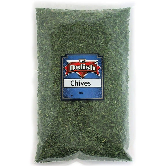 Dried Chives All Natural by Its Delish 4 Oz Bag