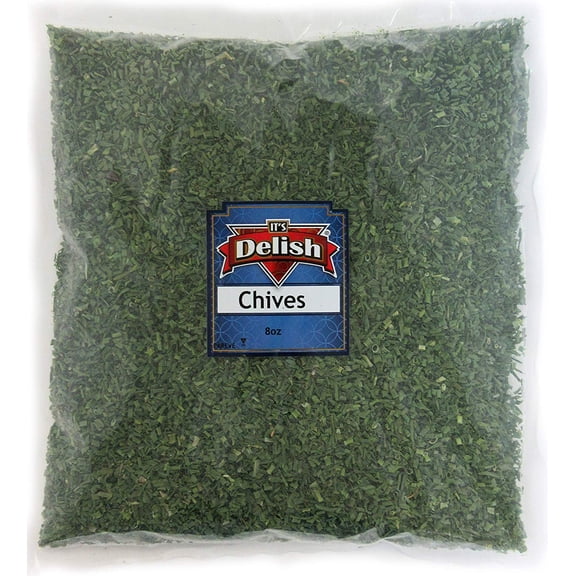 Dried Chives All Natural by Its Delish, 8 Oz Half Pound Bag