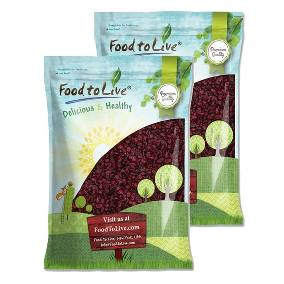 Dried Cranberries, 16 Pounds - Raw, Vegan, Kosher - by Food to Live