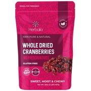 Herbaila Dried Cranberries, 32 oz (2 lb) – Non-GMO, No Preservatives, Resealable Bag