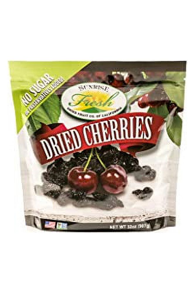 Dried Dark Sweet Cherries, 32oz Bag, Unsweetened, No Added Sugar