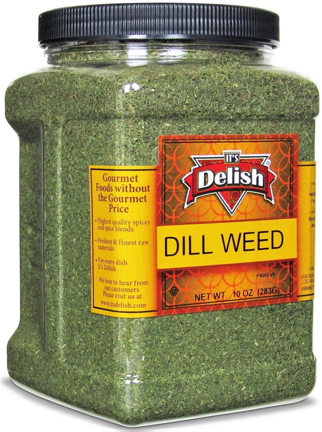 Its Delish Dried Dill Weed - 5 Lbs Bulk Bag, All Natural Kosher Herb For Seasoning Fish, Soups, Salads