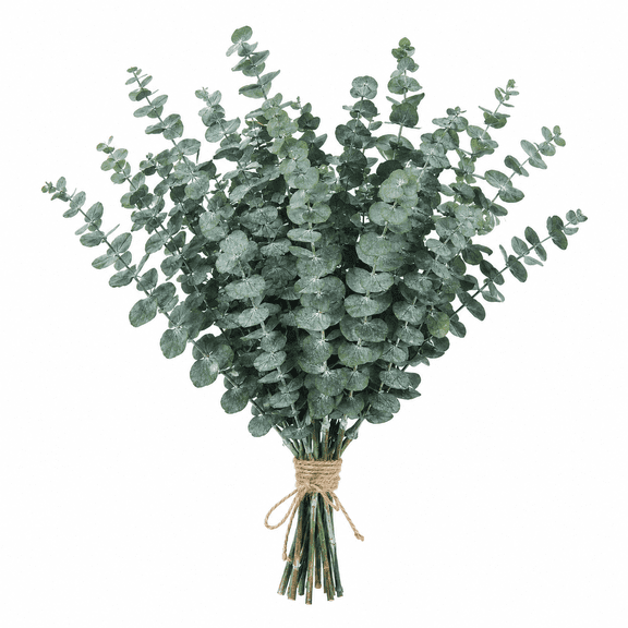 Dried Eucalyptus Stems for Shower 17" Real Preserved Natural - 100% Made from Fresh Eucalyptus | Bathroom Decor, Vase Fillers, Wedding, Spa Aromatherapy, Hanging, Home Decor