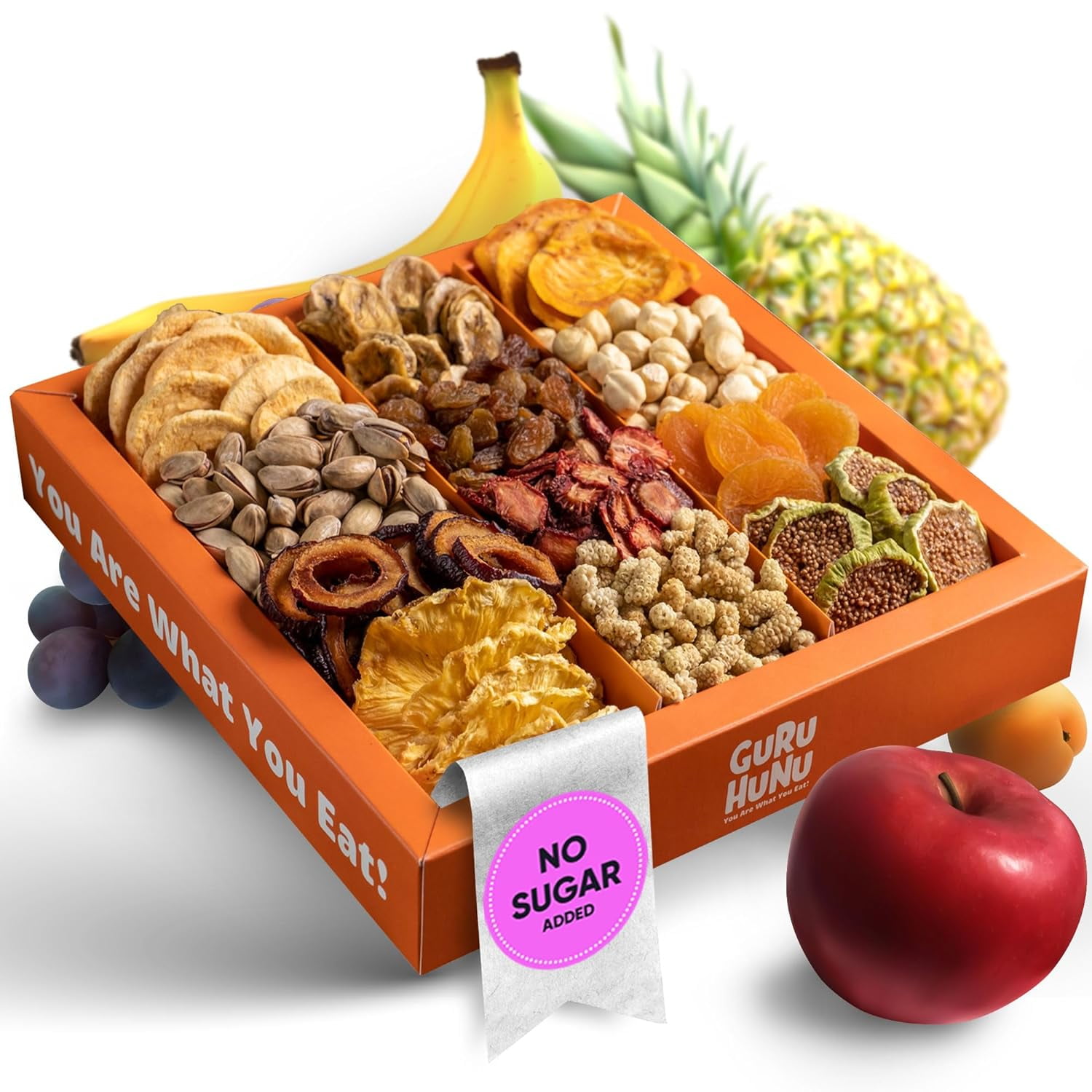 Dried Fruit Gift Baskets, Healthy Gourmet Snack Gift Basket Holiday Dry Fruits and Nuts Gift