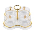 thumbnail image 1 of Dried Fruit Snack Serving Plate Divided Serving Dishes Storage Box PET Durable Material for Living Room Office Wedding, 1 of 9