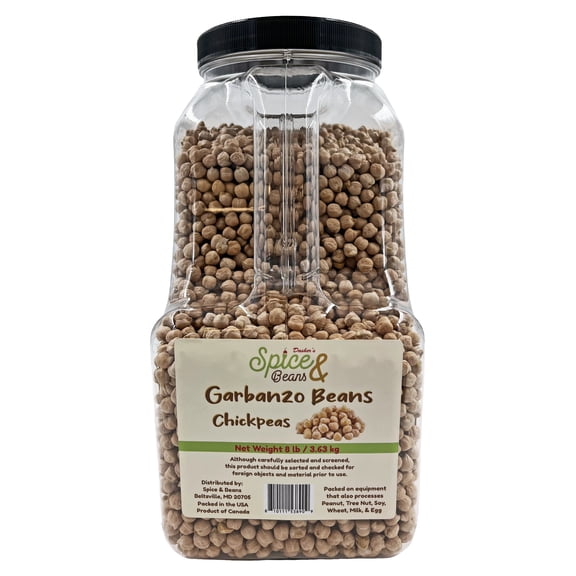 Dried Garbanzo Beans by Dasher's Spice & Beans | Chic Peas | 128 oz.