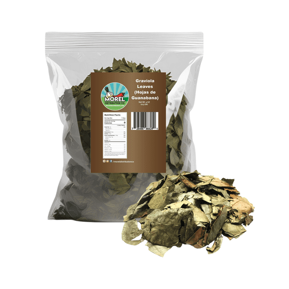 Dried Graviola Leaves, Dried Soursop Tea Leaves, Hojas de Guanabana 4 oz