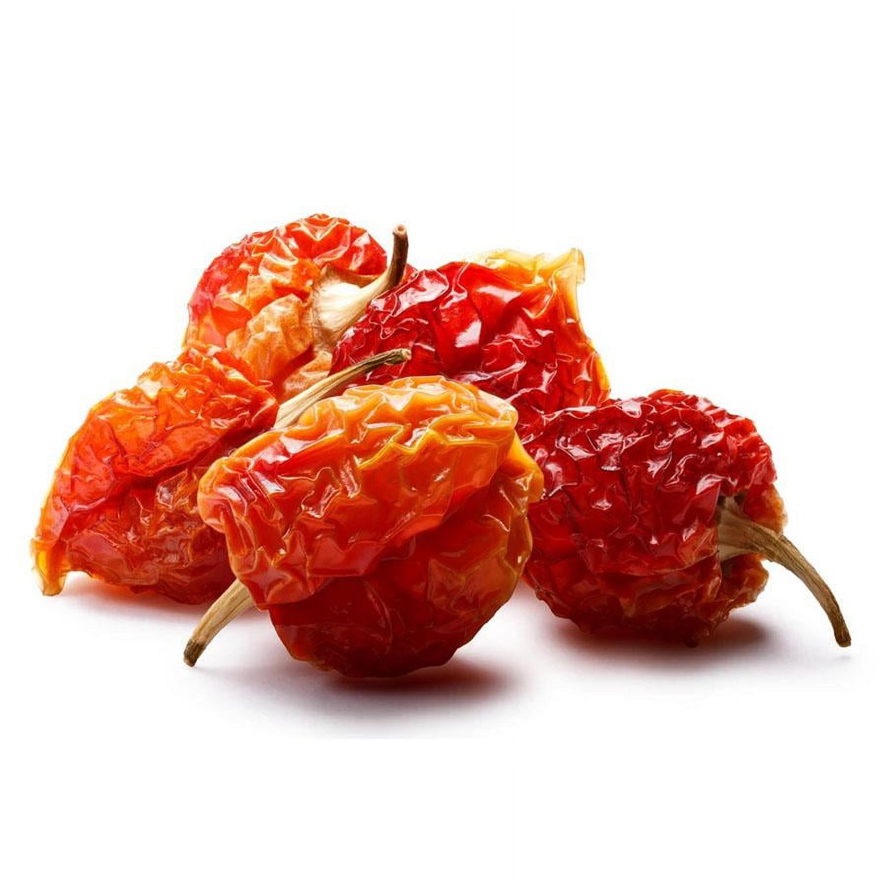 NY SPICE SHOP Whole Dried Habanero Chili - 08 Ounce - Whole Habanero Peppers - Chile Habanero - Aji Habanero - Capsicum Chinense - Rich Flavor for Cooking, Sauces, Marinades & Spice Blends