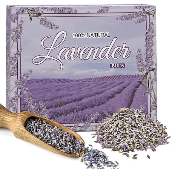 Dried Lavender Flowers for Home Fragrance Sachets Grade Dried Lavender Flowers for Tea, Baking, Lemonade, Baths, Wedding Decoration, Fresh Fragrance$$Home Decor, Kitchen, & Other