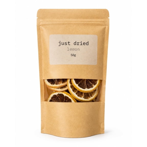Dried Lemon Slices 50g 100% Natural Dehydrated Citrus Fruit | Just Dried