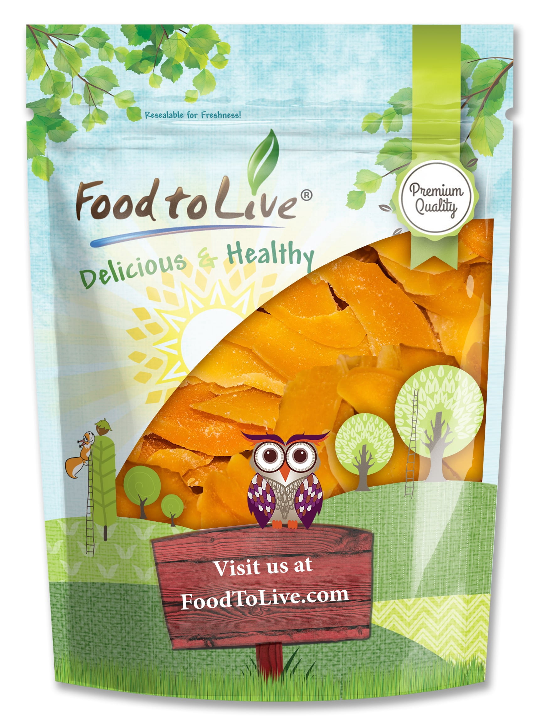 Dried Mango Cheeks, 3 Pounds – Unsweetened, Unsulfured, Preservative-Free. Naturally Gluten-Free.