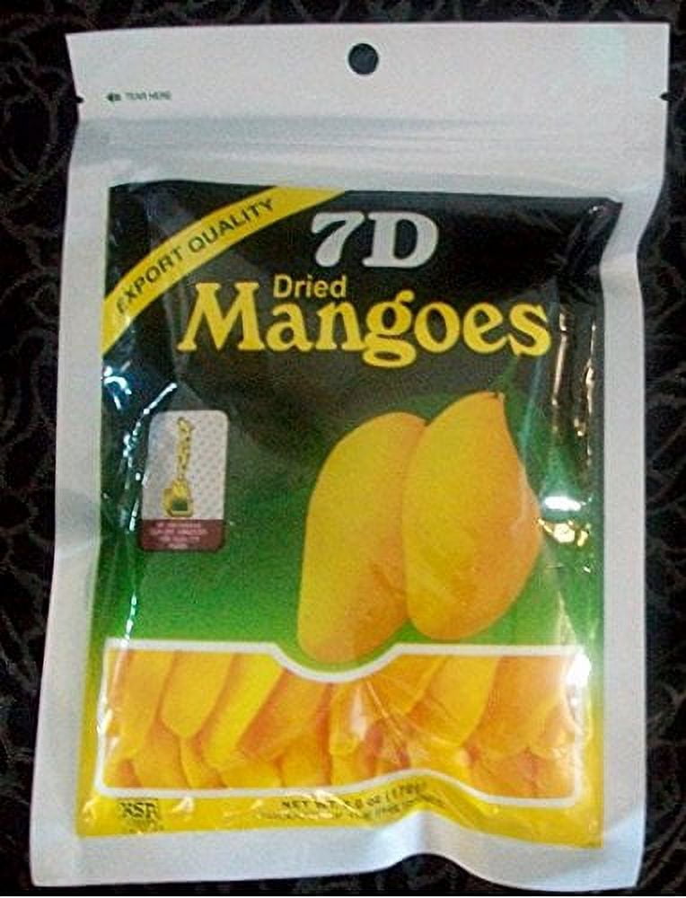 Dried Mangoes 6oz (170 grams) LOT of 6 packs
