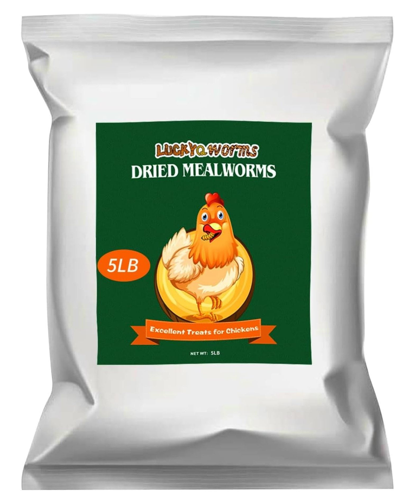 Dried Mealworms 5Lbs, HighProtein Bulk Mealworms, 100 NonGMO