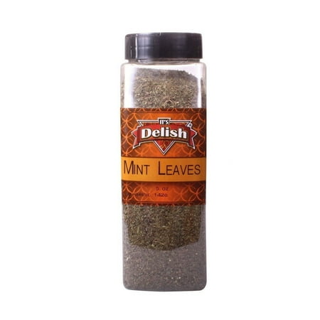 Dried Mint Leaves by Its Delish, 5 Oz. Large Jar