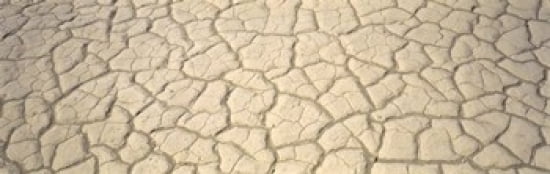 Dried Mud Death Valley CA USA Canvas Art - Panoramic Images (36 x 12)