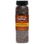 Dried Natural Tomato Flakes by Its Delish, Large Jar